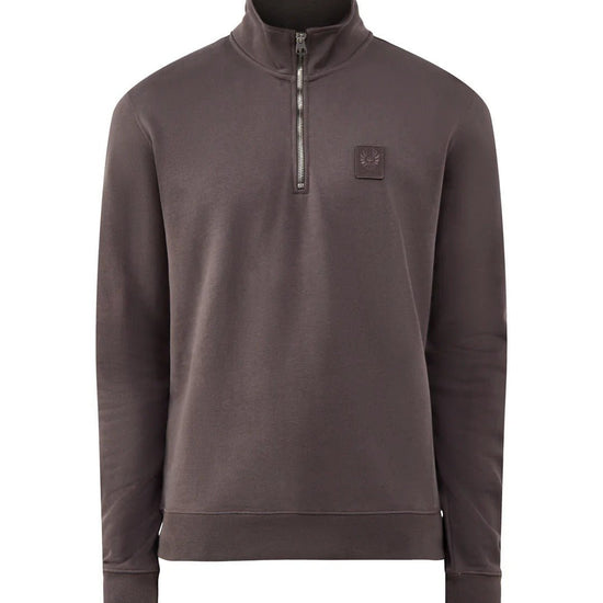 Young Ideas & Henmores -Curator Quarter Zip Sweatshirt -Army Olive -M