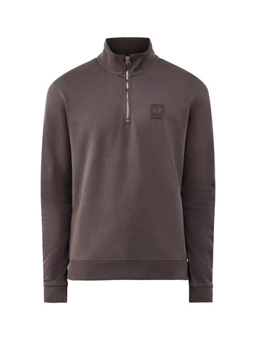 Young Ideas & Henmores -Curator Quarter Zip Sweatshirt -Army Olive -M