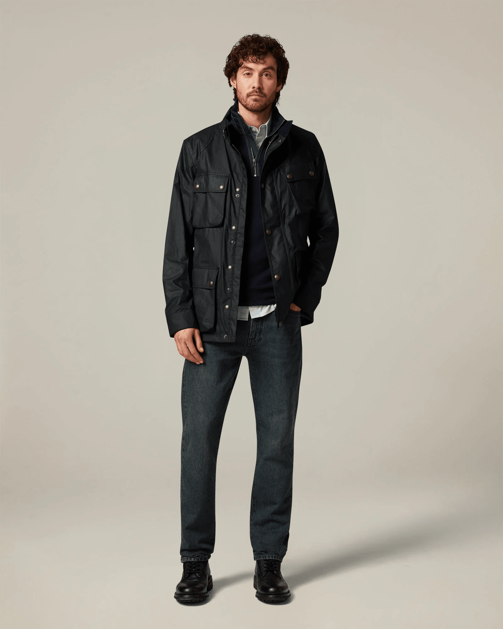 Young Ideas & Henmores -Fieldmaster Jacket -Dark Navy -40