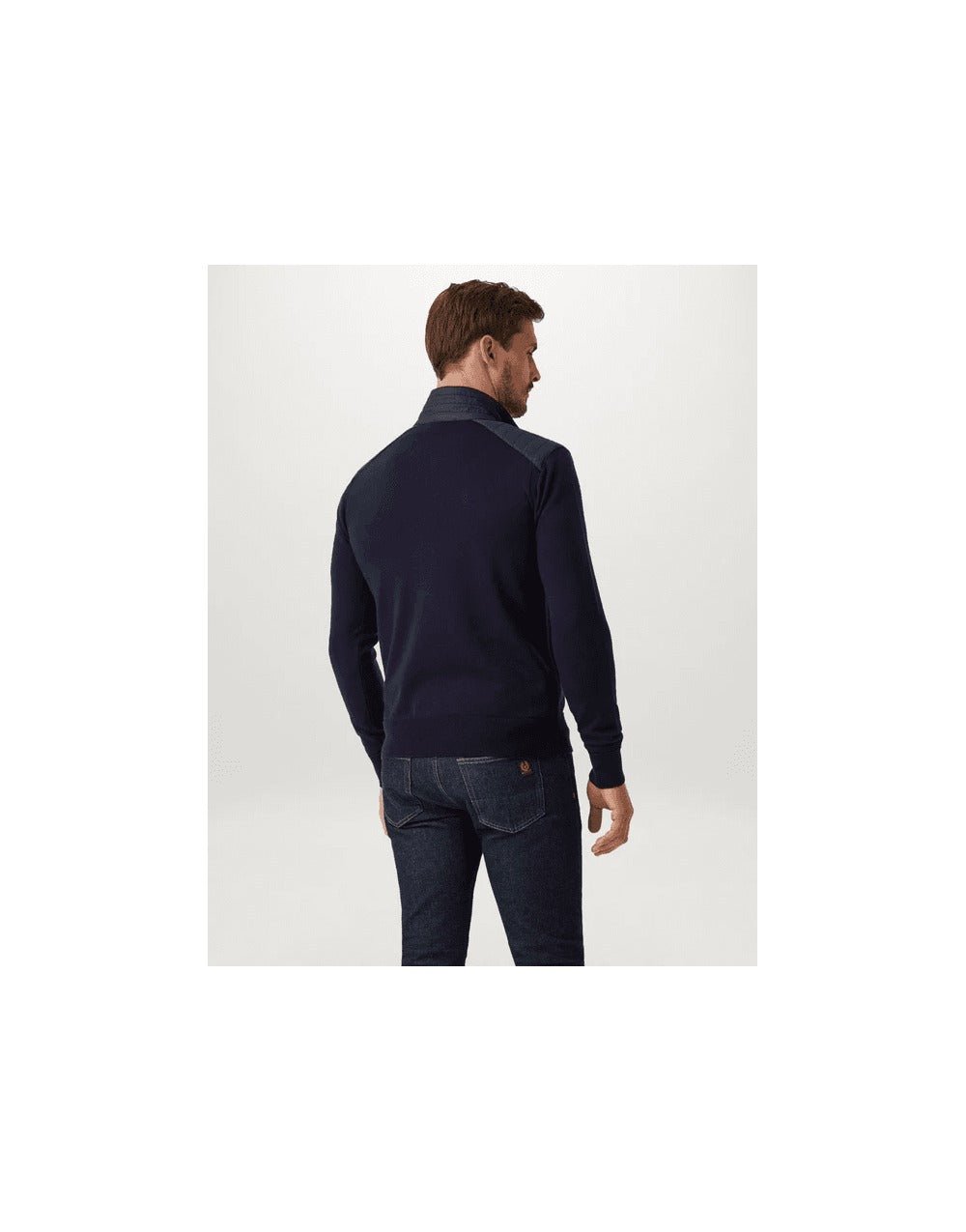 Young Ideas/Henmores - Kelby Zip Cardigan - Washed Navy - XXL