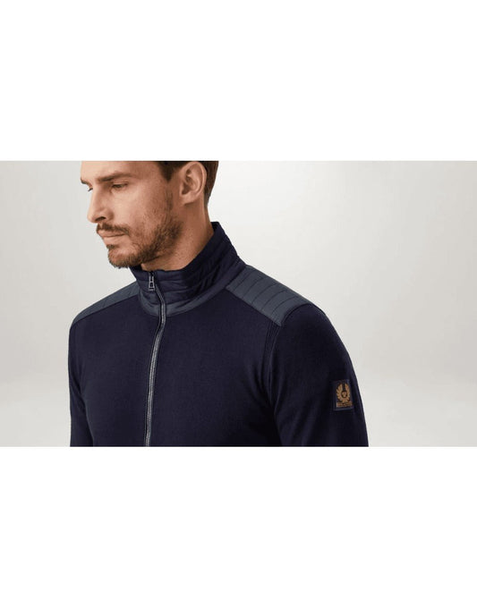 Young Ideas/Henmores - Kelby Zip Cardigan - Washed Navy - XXL