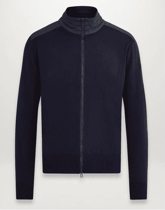 Young Ideas/Henmores - Kelby Zip Cardigan - Washed Navy - XXL