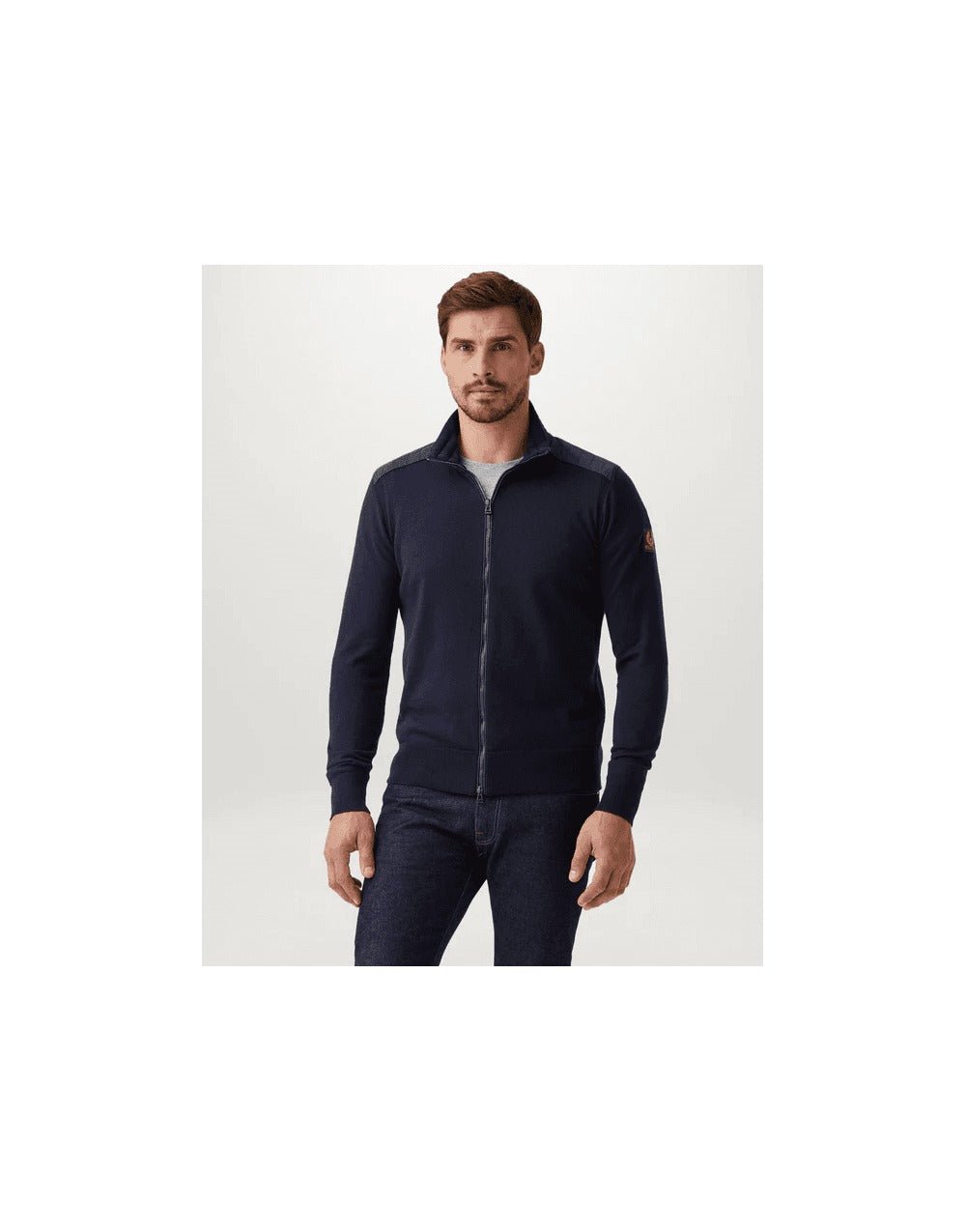 Young Ideas/Henmores - Kelby Zip Cardigan - Washed Navy - XXL