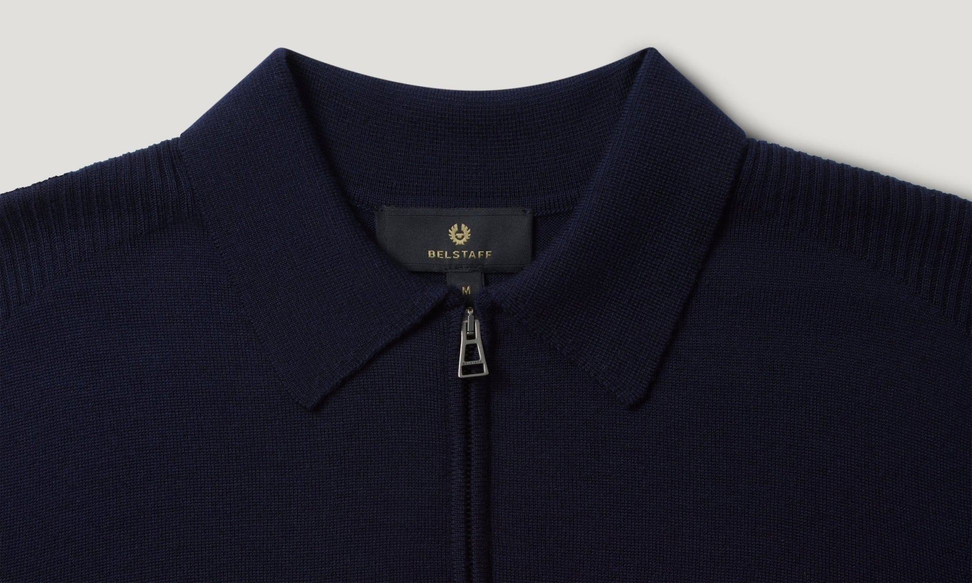 Young Ideas/Henmores - Kyle Quarter Zip Polo - Dark Ink - M