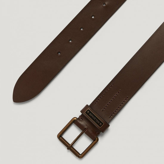 Young Ideas/Henmores - Ledger Belt - Dark Brown - M