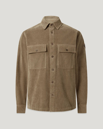 Young Ideas & Henmores -Ravine Corduroy Overshirt -Dusty Taupe -M