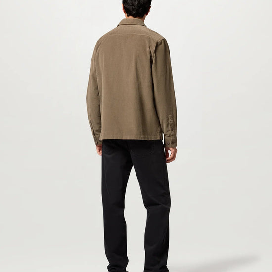Young Ideas & Henmores -Ravine Corduroy Overshirt -Dusty Taupe -M