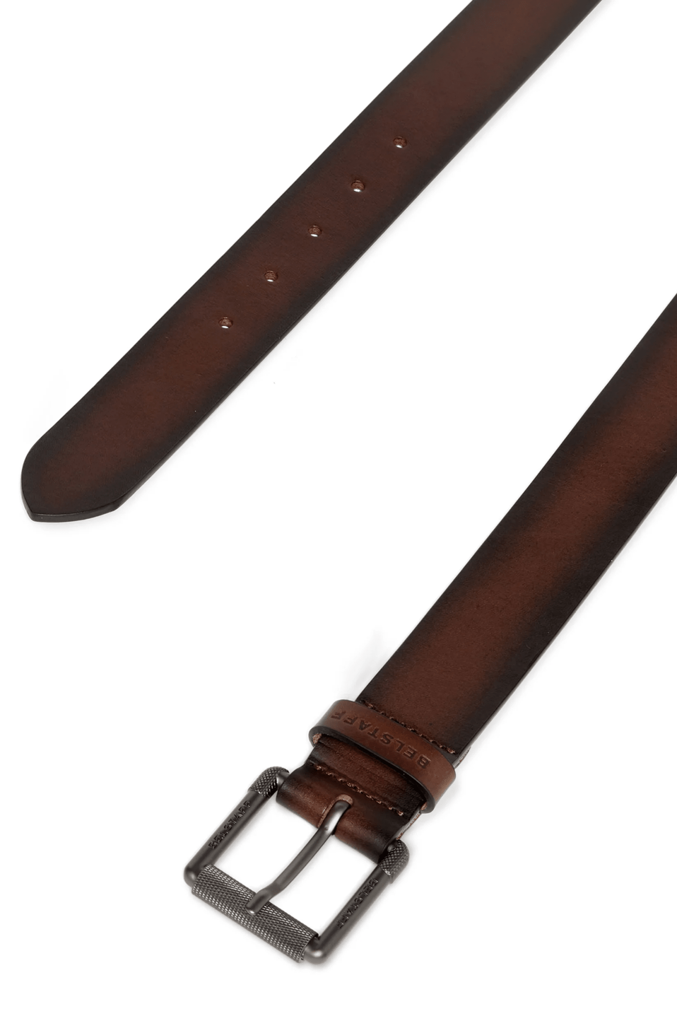 Young Ideas & Henmores -Roller Buckle Belt -Aged Brown -M
