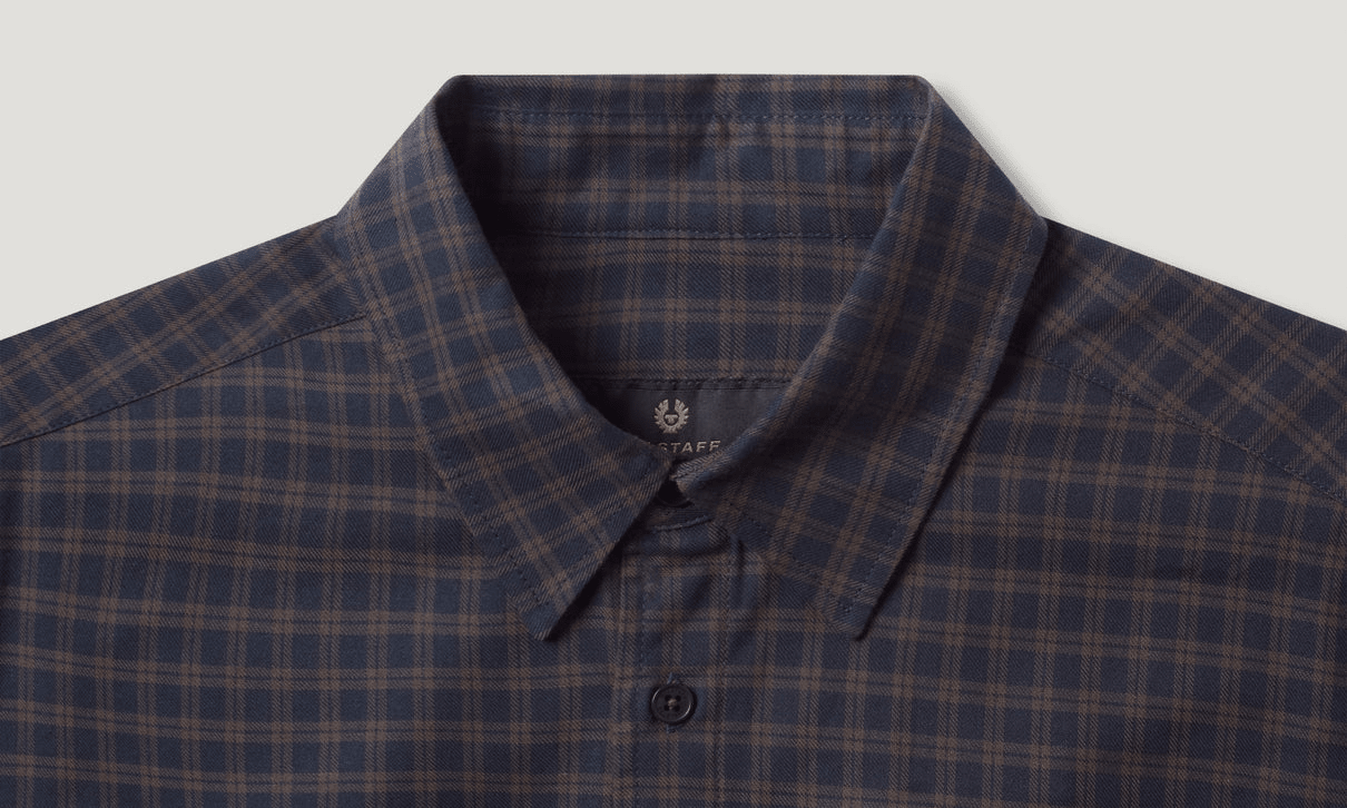 Young Ideas/Henmores - Scale Check Overshirt - Cement Grey/Silver Birch - M