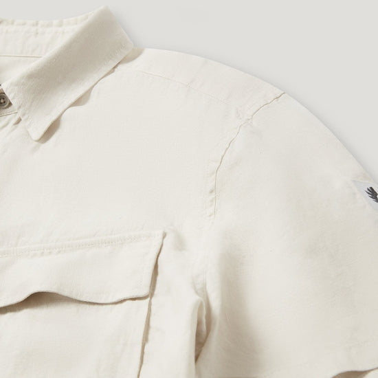 Young Ideas/Henmores - Scale Short Sleeve Shirt - Silver Birch - M