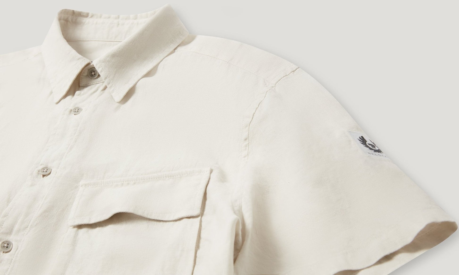 Young Ideas/Henmores - Scale Short Sleeve Shirt - Silver Birch - M