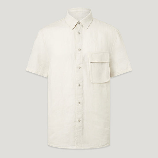 Young Ideas/Henmores - Scale Short Sleeve Shirt - Silver Birch - M
