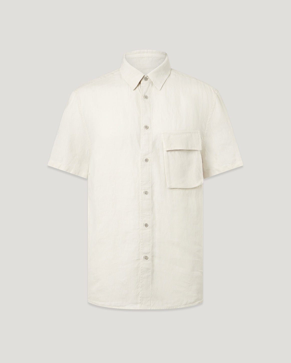 Young Ideas/Henmores - Scale Short Sleeve Shirt - Silver Birch - M