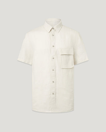 Young Ideas/Henmores - Scale Short Sleeve Shirt - Silver Birch - M