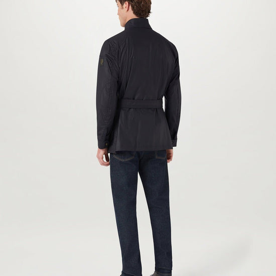 Young Ideas/Henmores - Trialmaster Wax Belted Jacket - Dark Navy - 38