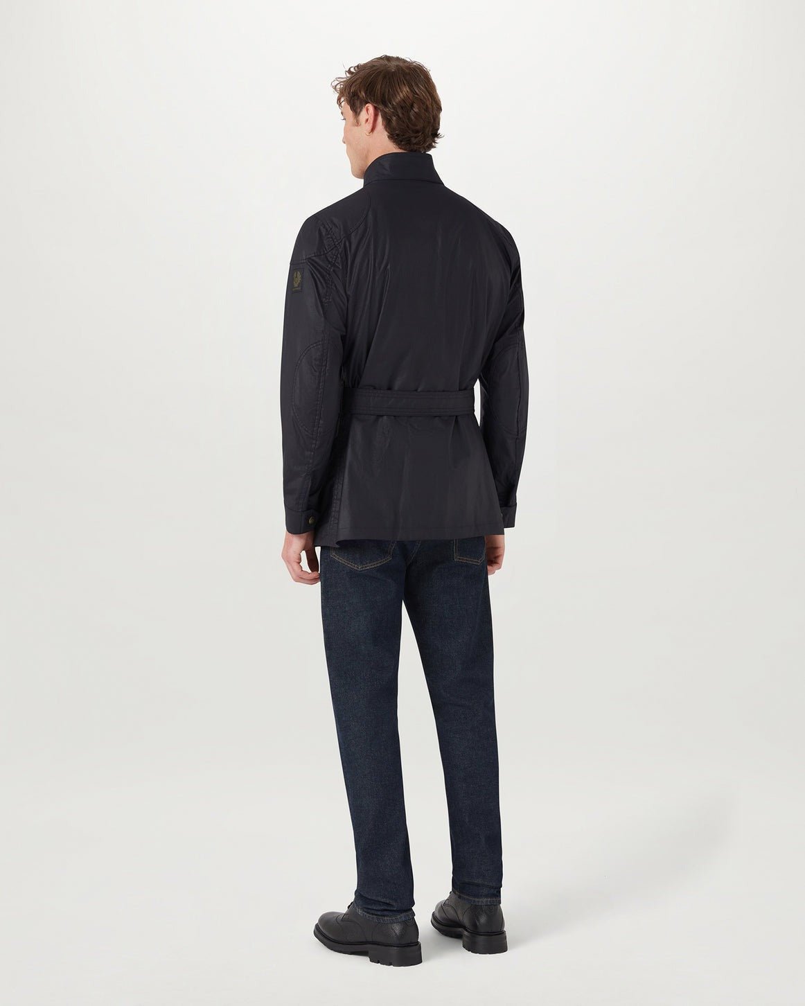 Young Ideas/Henmores - Trialmaster Wax Belted Jacket - Dark Navy - 38