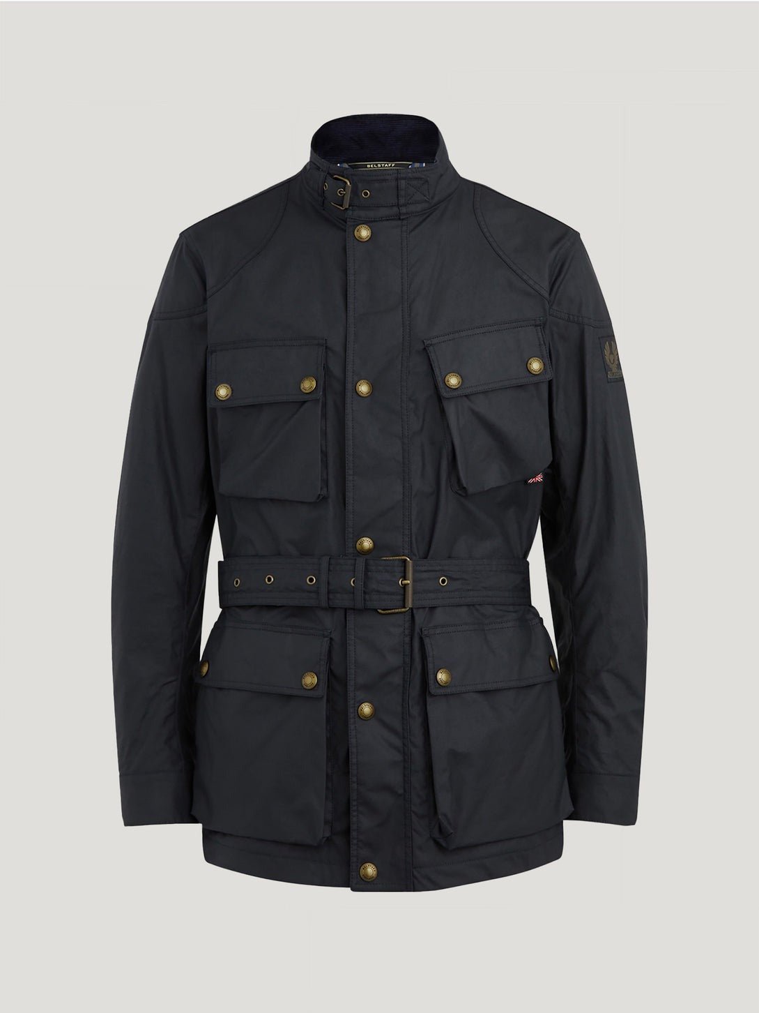 Young Ideas/Henmores - Trialmaster Wax Belted Jacket - Dark Navy - 38