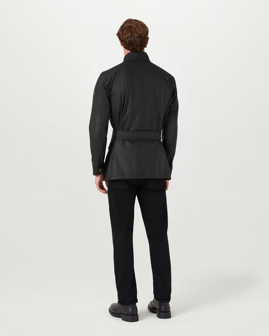 Young Ideas/Henmores - Trialmaster Wax Belted Jacket - Black - 38