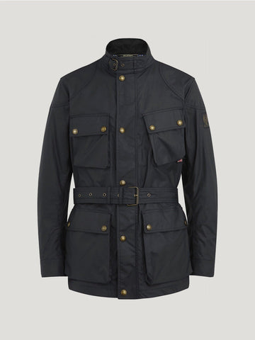 Young Ideas/Henmores - Trialmaster Wax Belted Jacket - Black - 38