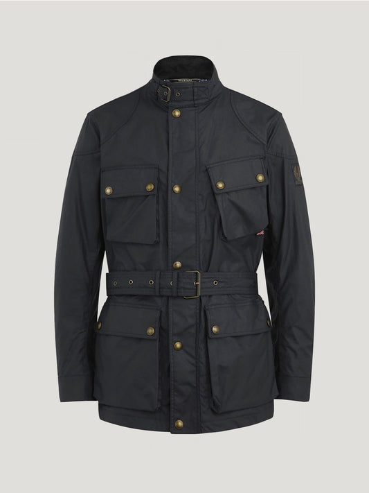 Young Ideas/Henmores - Trialmaster Wax Belted Jacket - Black - 38