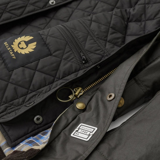 Young Ideas/Henmores - Trialmaster Wax Belted Jacket - Black - 38