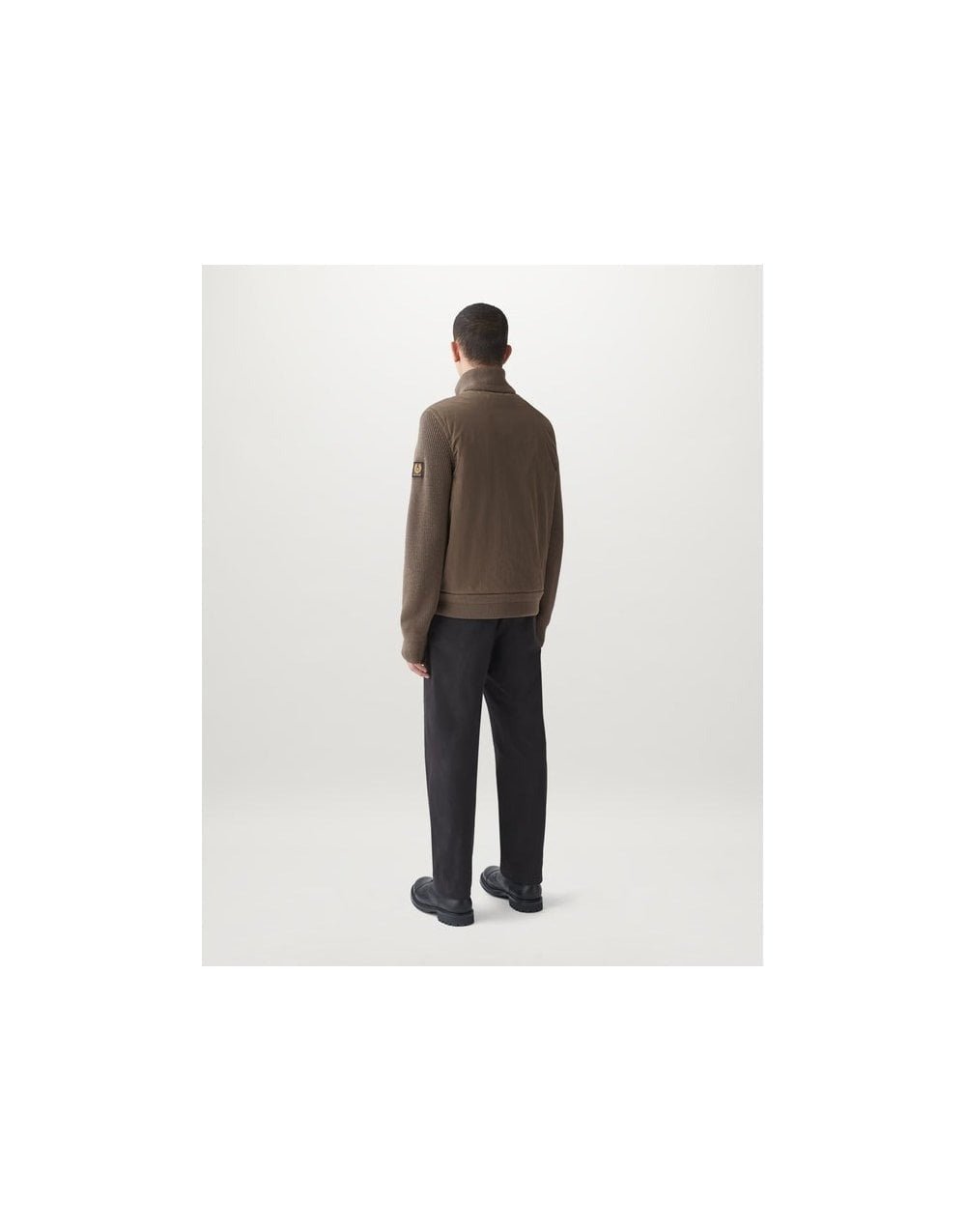 Young Ideas/Henmores - Ward Knitted Detail Full Zip Cardigan - Clay Brown - L