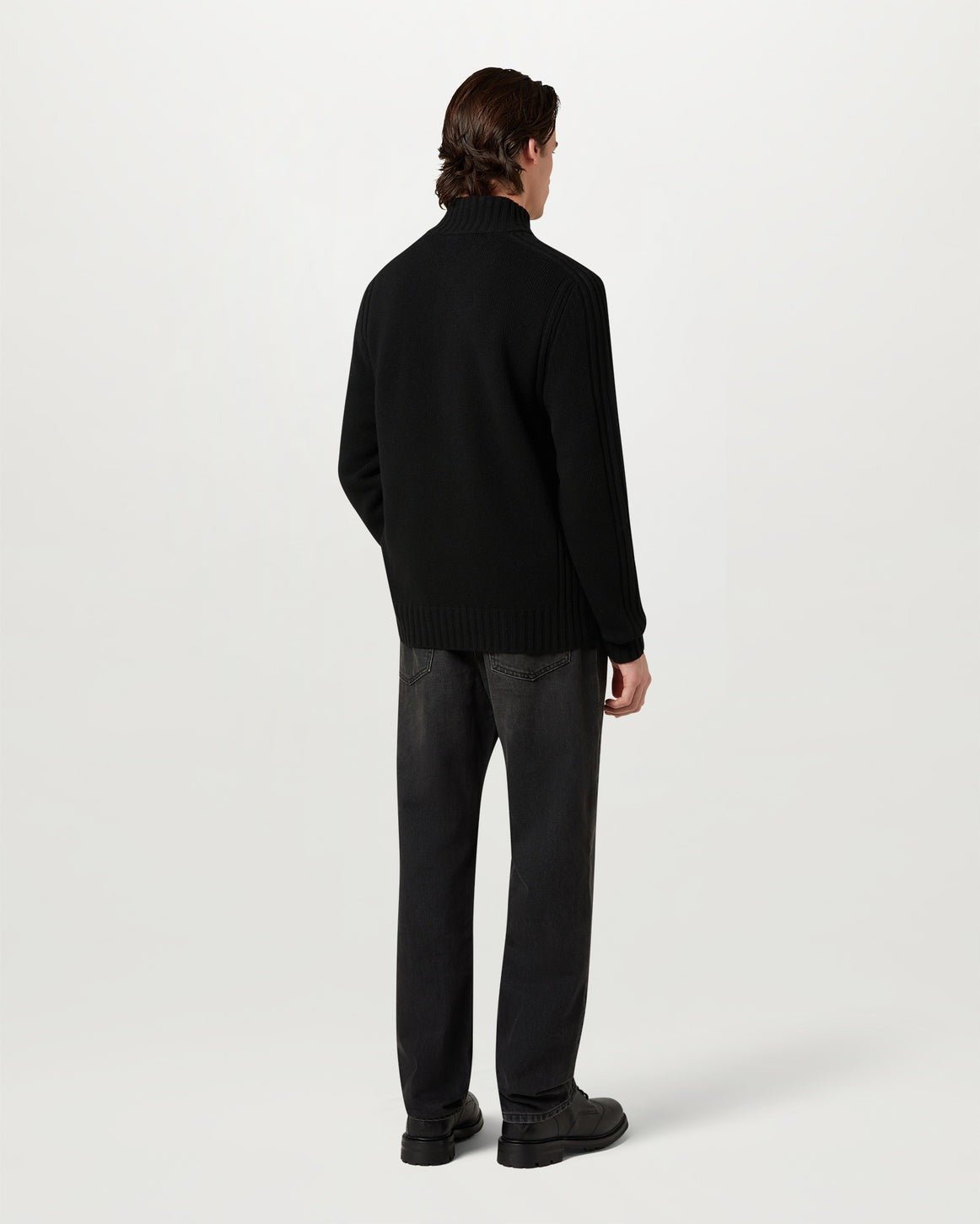 Young Ideas/Henmores - Watch Quarter Zip Jumper - Black - M