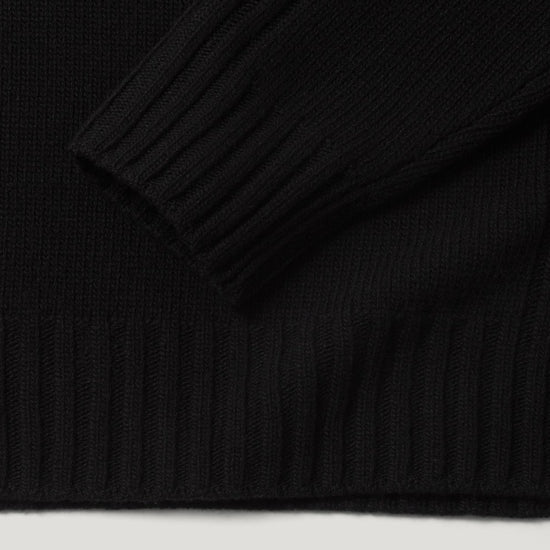 Young Ideas/Henmores - Watch Quarter Zip Jumper - Black - M