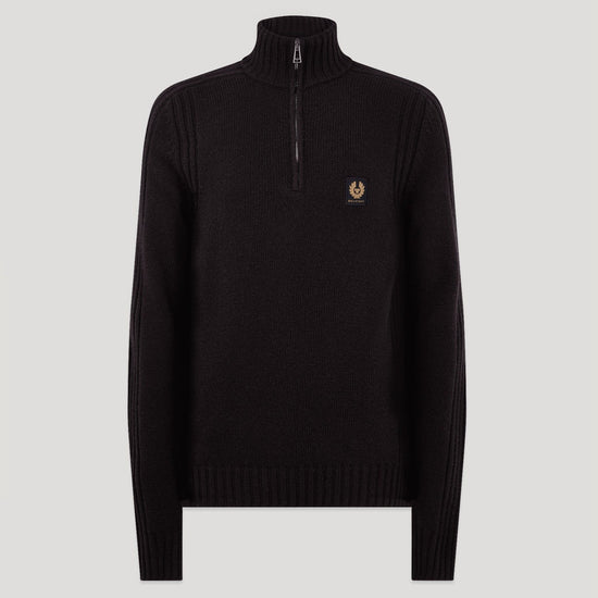 Young Ideas/Henmores - Watch Quarter Zip Jumper - Black - M