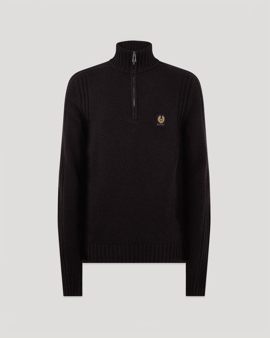 Young Ideas/Henmores - Watch Quarter Zip Jumper - Black - M