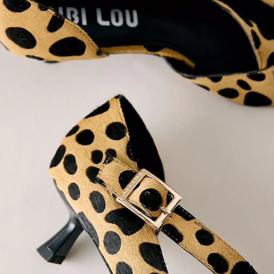 Young Ideas & Henmores -Anouk 40 Pony Hair Heels -Cheetah -4