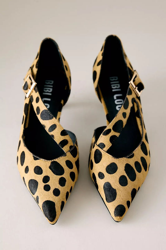 Young Ideas & Henmores -Anouk 40 Pony Hair Heels -Cheetah -4
