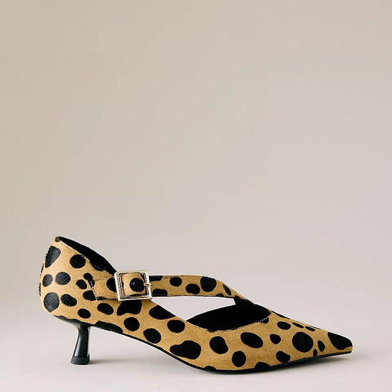 Young Ideas & Henmores -Anouk 40 Pony Hair Heels -Cheetah -4