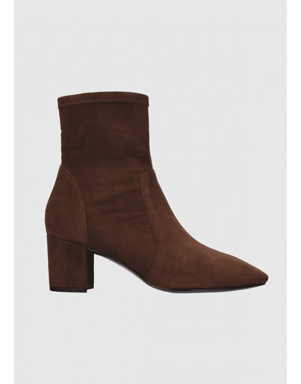 Young Ideas/Henmores - Block Heel Suede Ankle Boot - Black - 4
