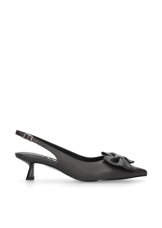 Young Ideas & Henmores -Gaela 40 Bow Slingbacks -Negro -4