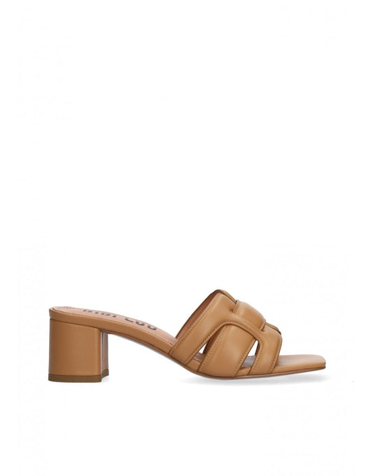 Young Ideas/Henmores - Holly 50 Heeled Mule - Camel - 4