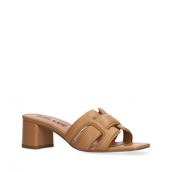 Young Ideas/Henmores - Holly 50 Heeled Mule - Camel - 4
