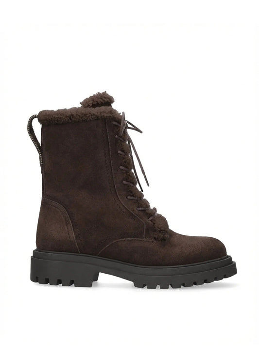 Young Ideas & Henmores -Kael Suede Lace Up Boots -Marron -4