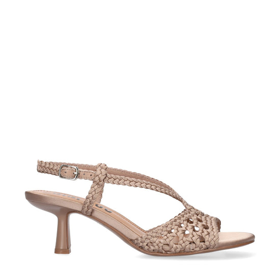 Young Ideas/Henmores - Kou 55 Heeled Crochet Sandal - Nude - 5