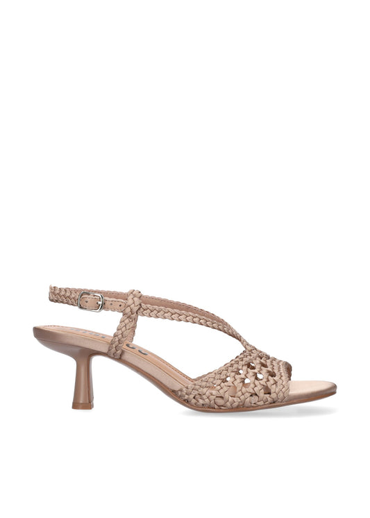 Young Ideas/Henmores - Kou 55 Heeled Crochet Sandal - Nude - 5