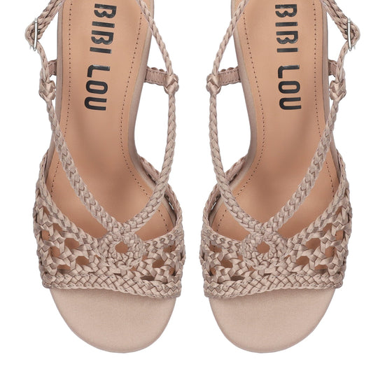 Young Ideas/Henmores - Kou 55 Heeled Crochet Sandal - Burgundy - 5