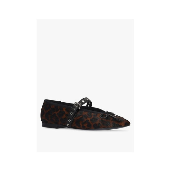 Young Ideas/Henmores - Leopard Strap Detail Ballet Flats - Leopard - 3