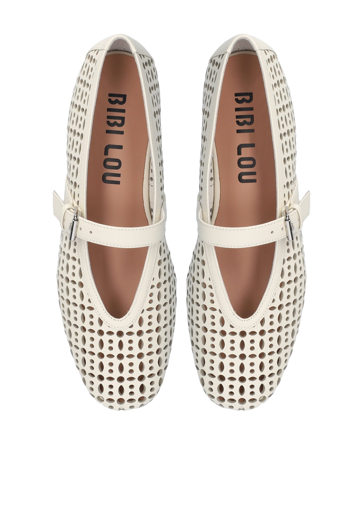 Young Ideas/Henmores - Maia Laser Cut Flat - Off White - 4