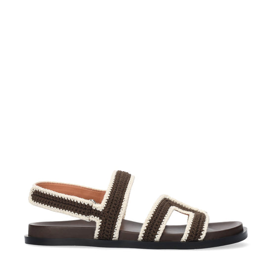 Young Ideas/Henmores - Mindy Crochet Slide On Sandal - Marron - 4