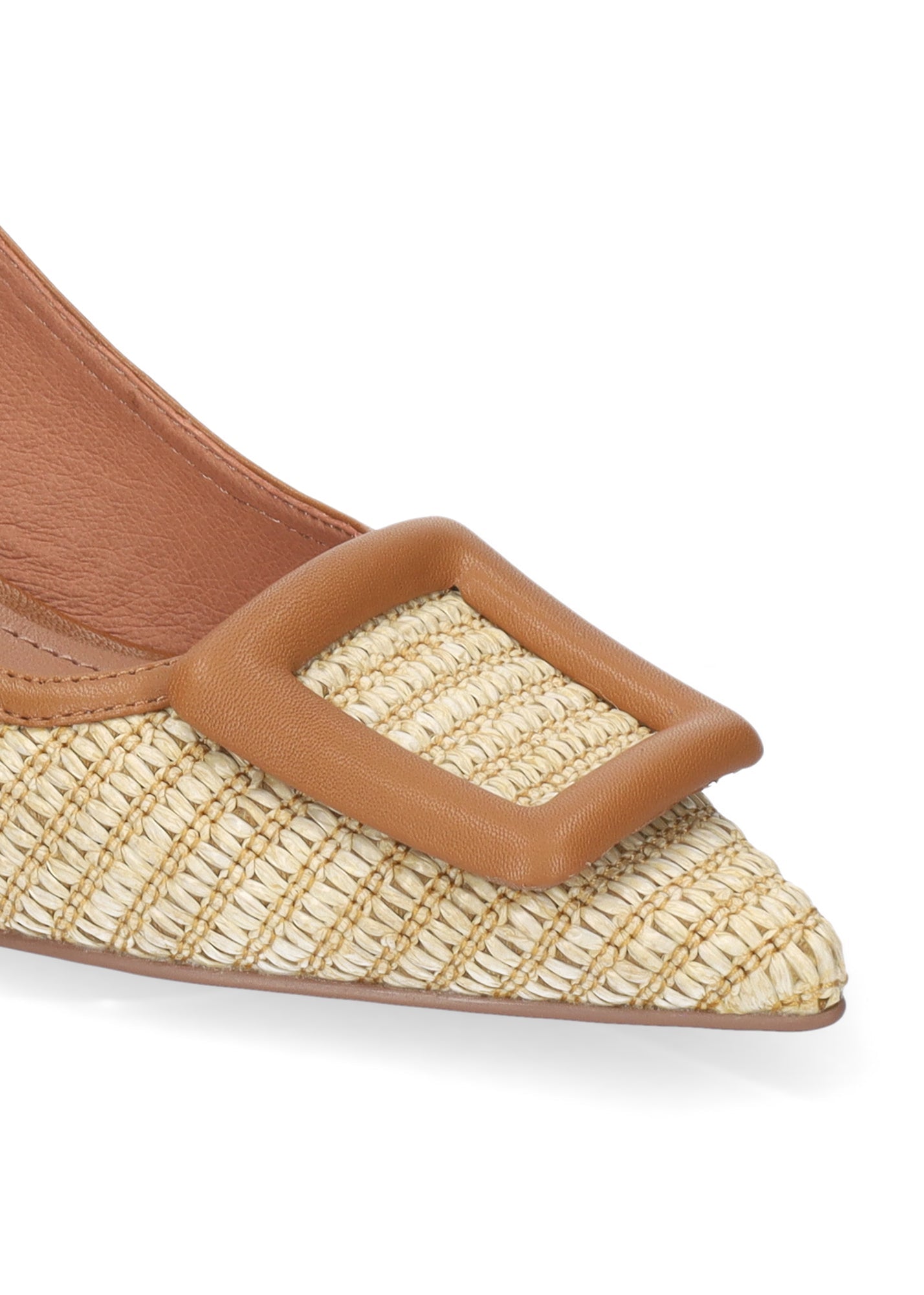 Young Ideas/Henmores - Raffia Sling Back Pump - Natural - 4