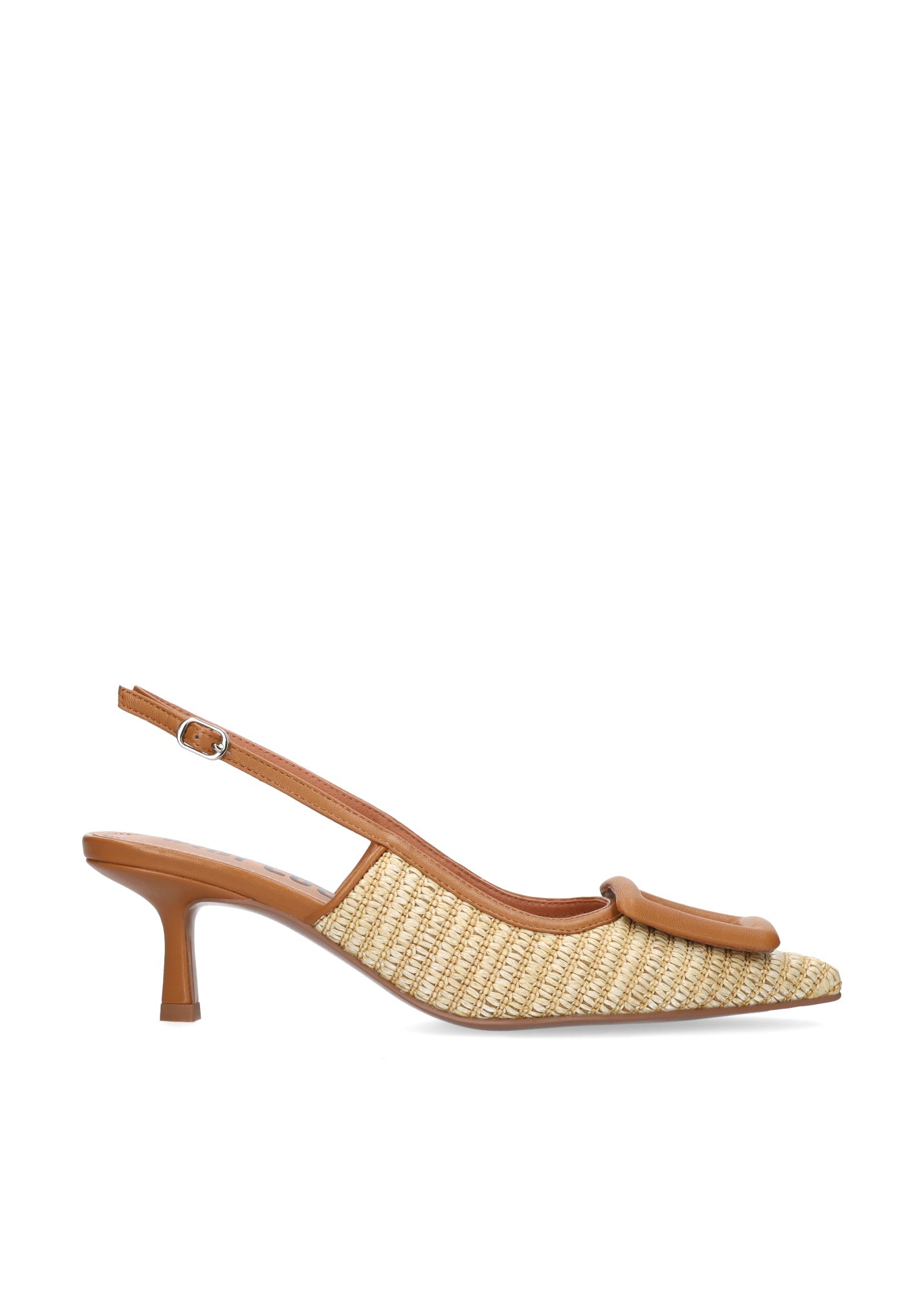 Young Ideas/Henmores - Raffia Sling Back Pump - Natural - 4