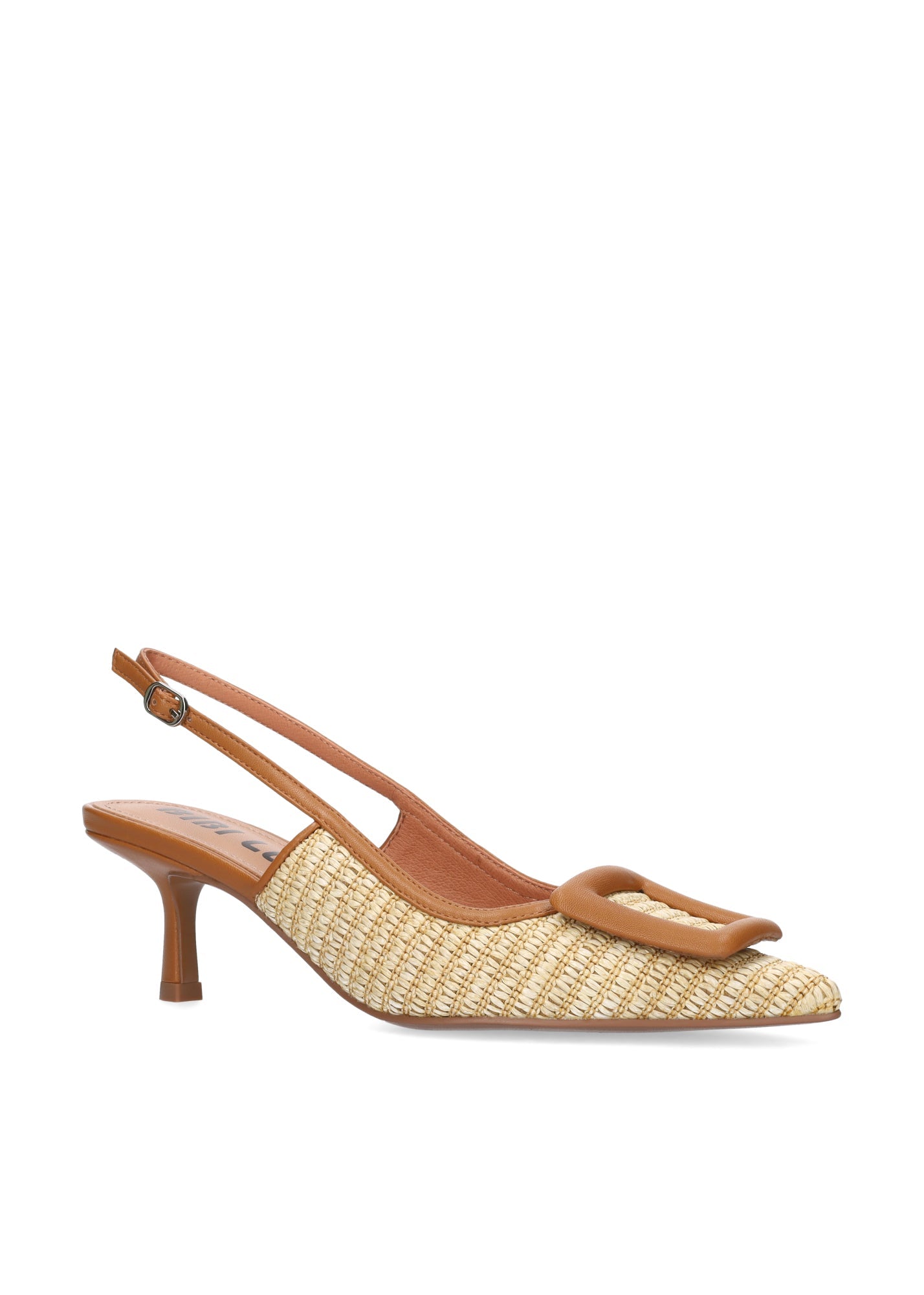 Young Ideas/Henmores - Raffia Sling Back Pump - Natural - 4
