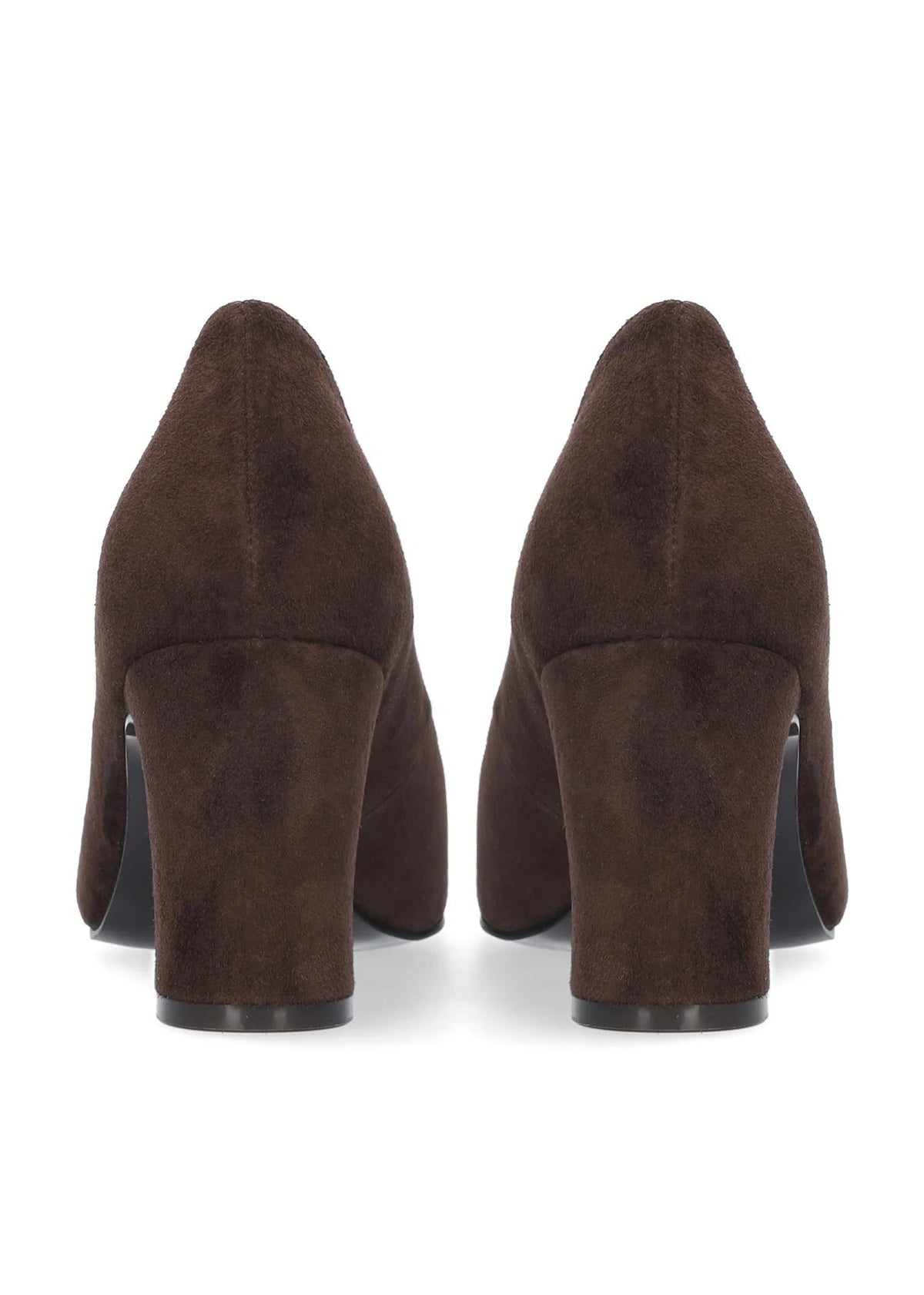 Young Ideas & Henmores -Simone Pointed Suede Heels -Marron -4