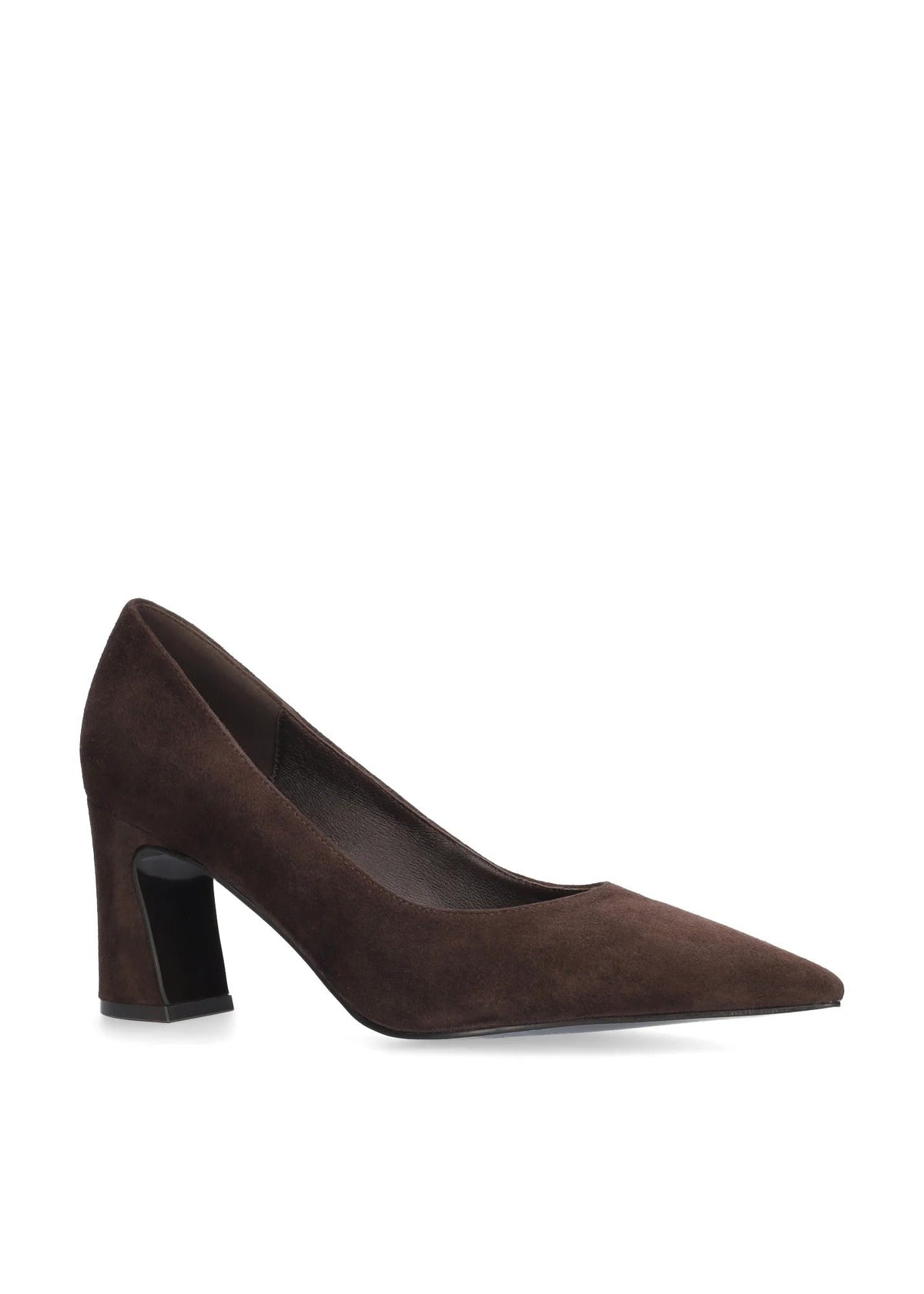Young Ideas & Henmores -Simone Pointed Suede Heels -Marron -4