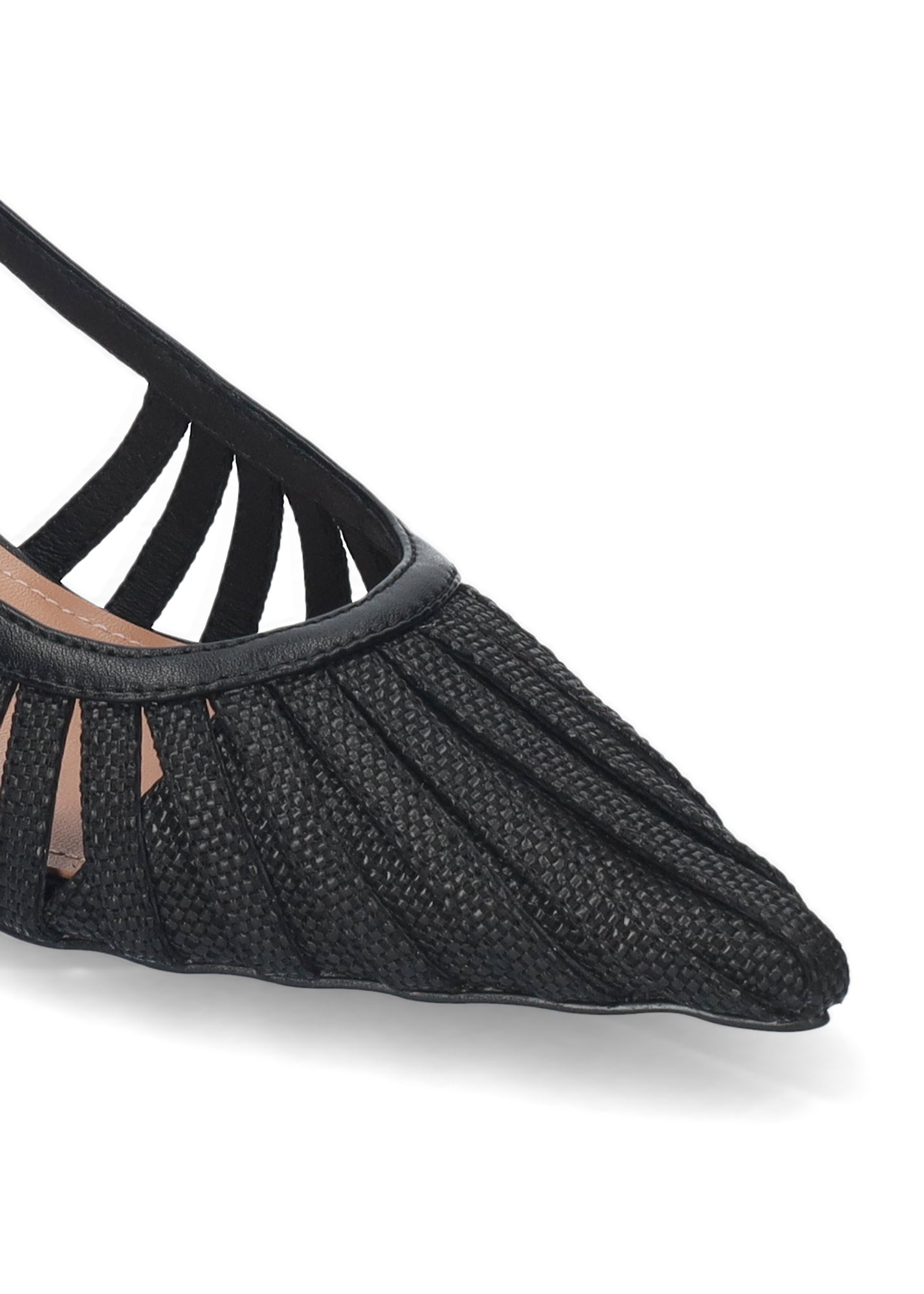 Young Ideas/Henmores - Sling Back Kitten Heel - Black - 4